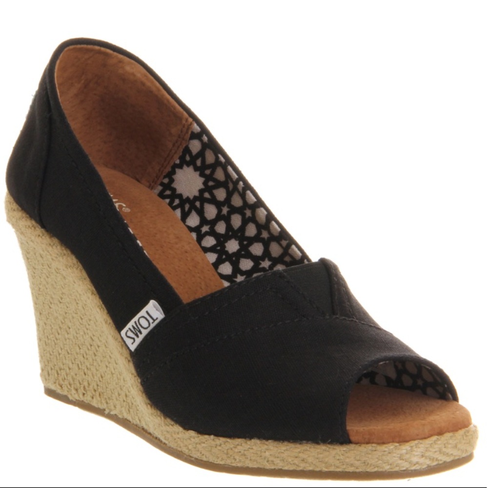 TOMS Peep Toe Wedge